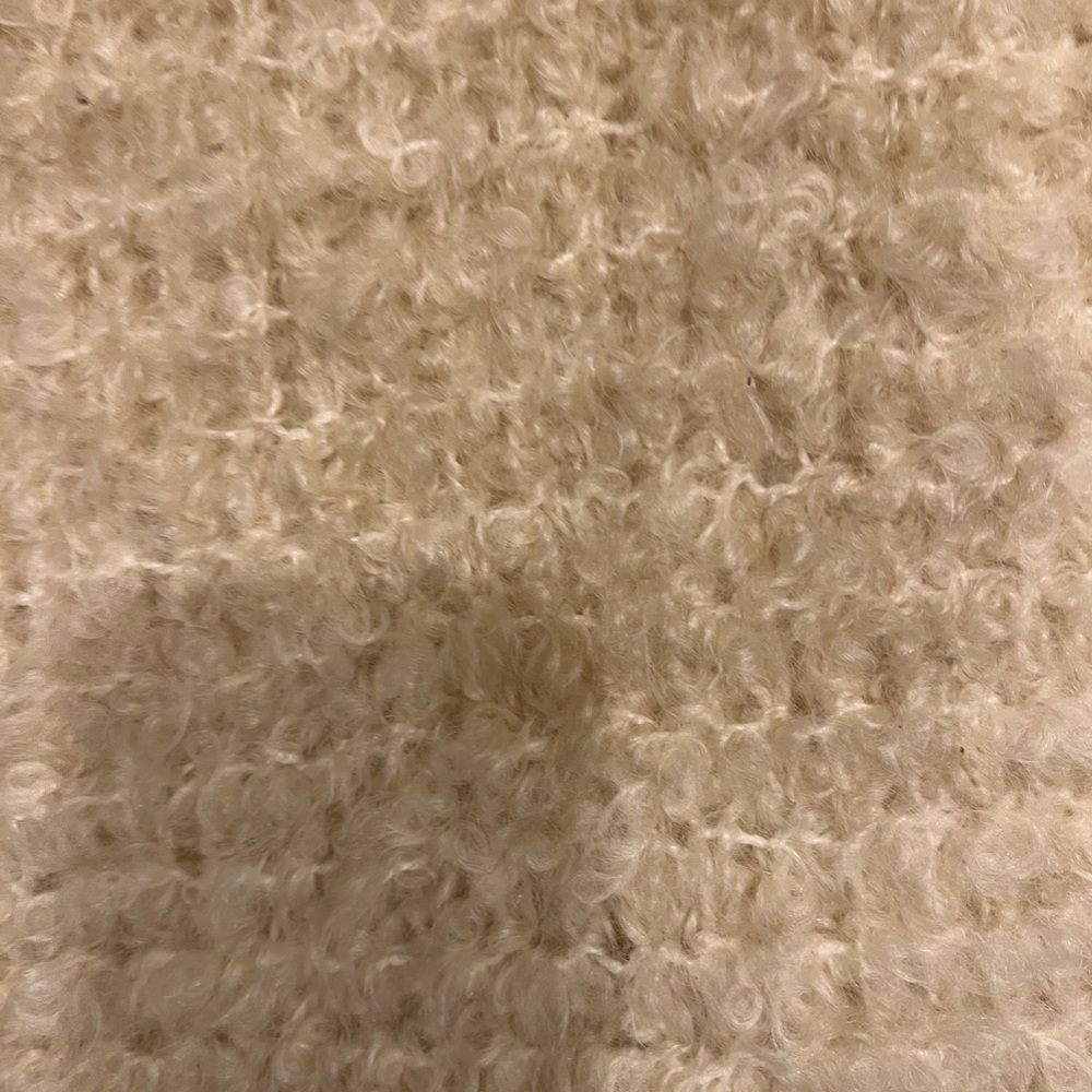 Wool cream color coat slightly worn